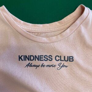 365 Kids by Garanimals Light Pink Girls Tee Size 7 Kindness Club